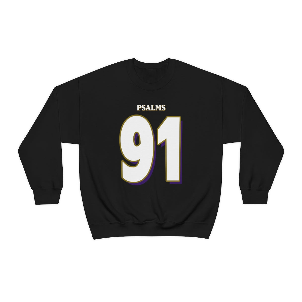 Ravens Psalms 91 Sweatshirt (Black)
