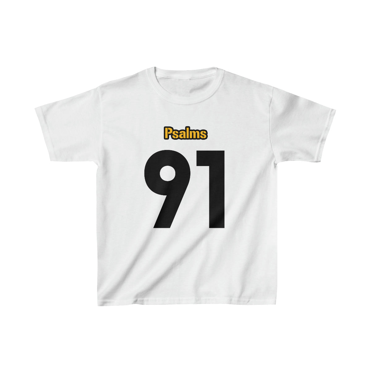 Steelers Psalms 91 Tee - Boys (White)