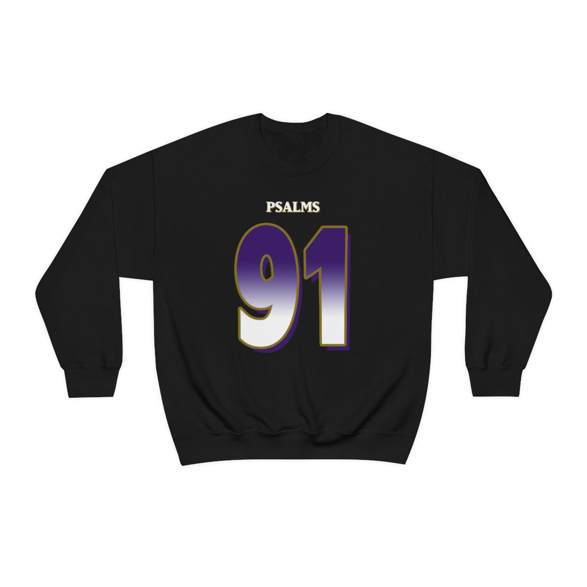 Ravens Psalms 91 Vibez Sweatshirt (Black)