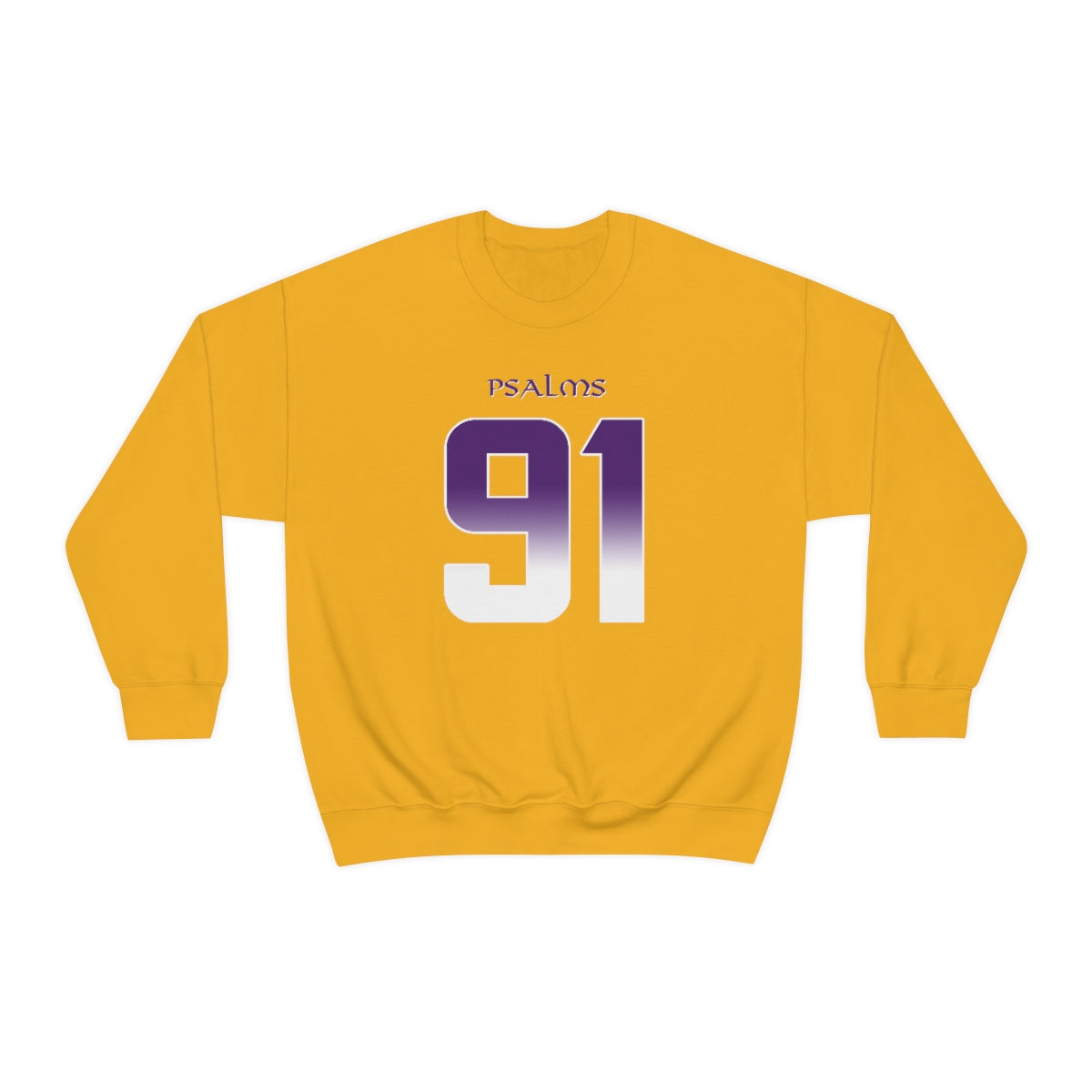 Vikings Psalms 91 Vibez Sweatshirt (Yellow)