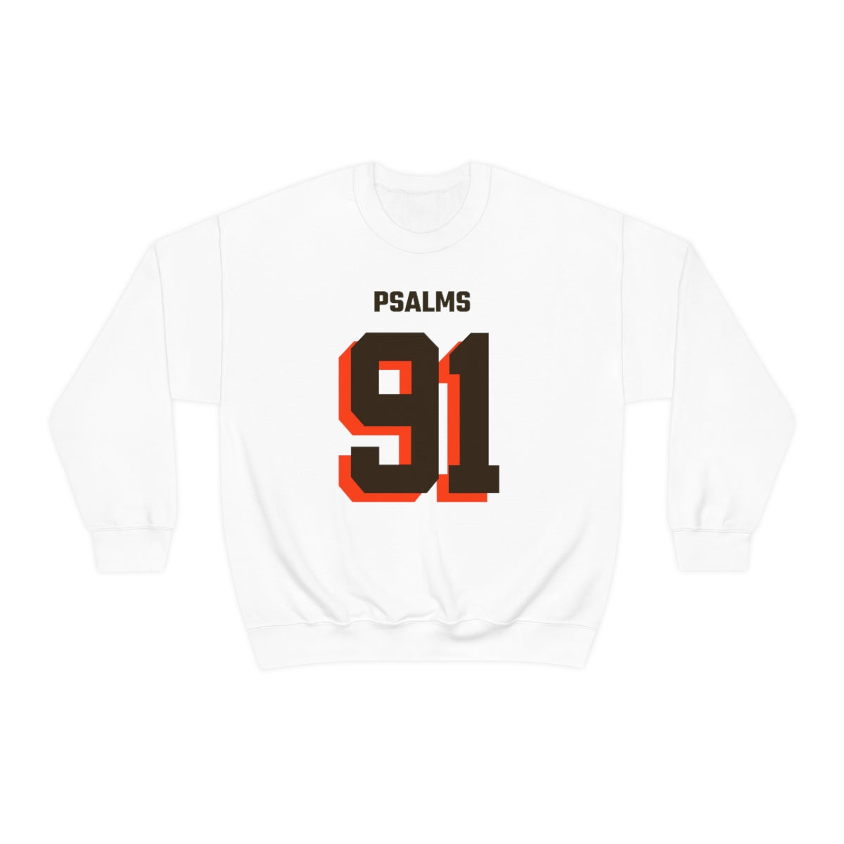 Browns Psalms 91 Sweatshirt (White)