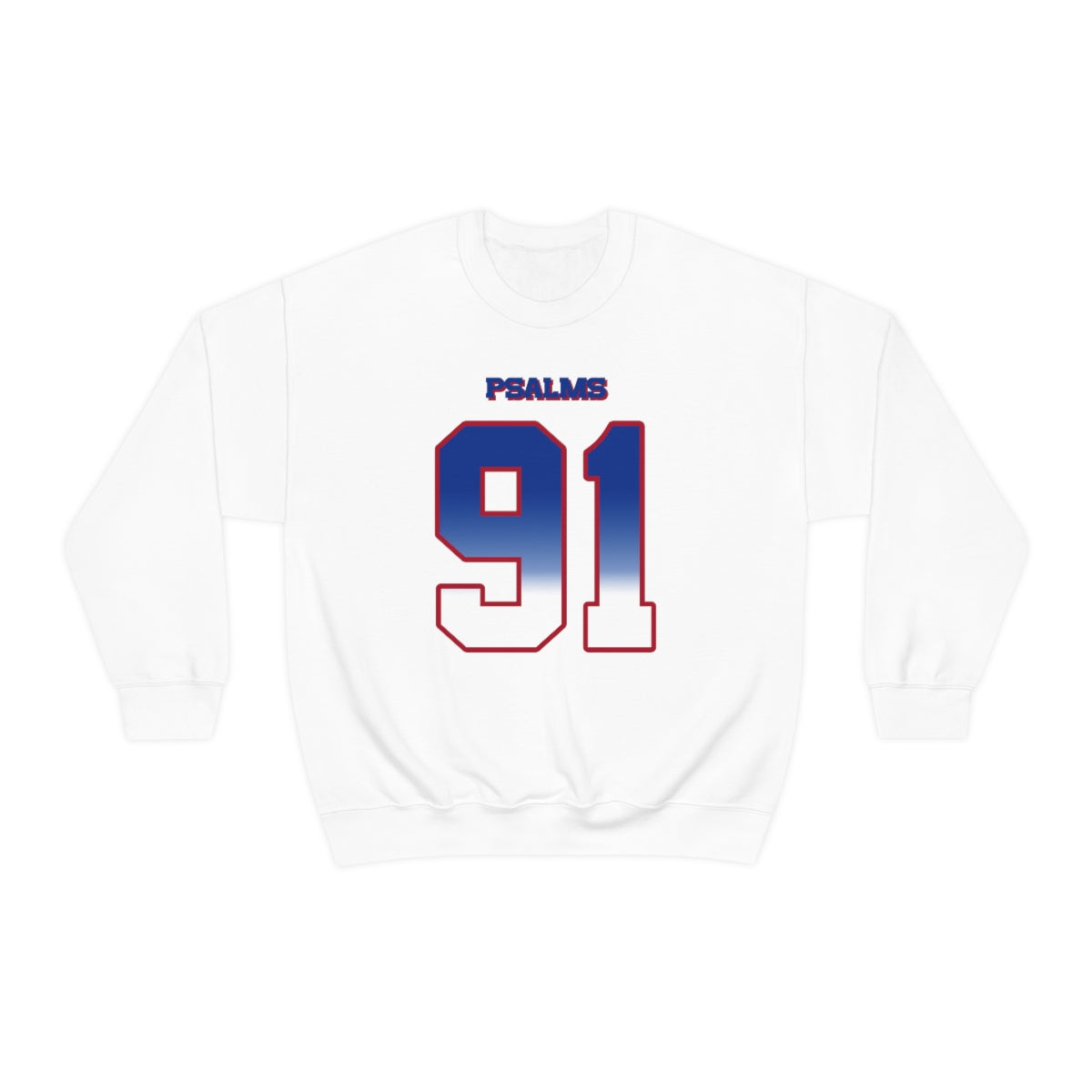 Bills Psalms 91 Buff Vibez Sweatshirt (White)