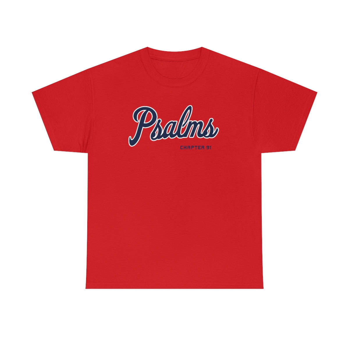 Braves Psalms Chapter 91 Tee (Red)