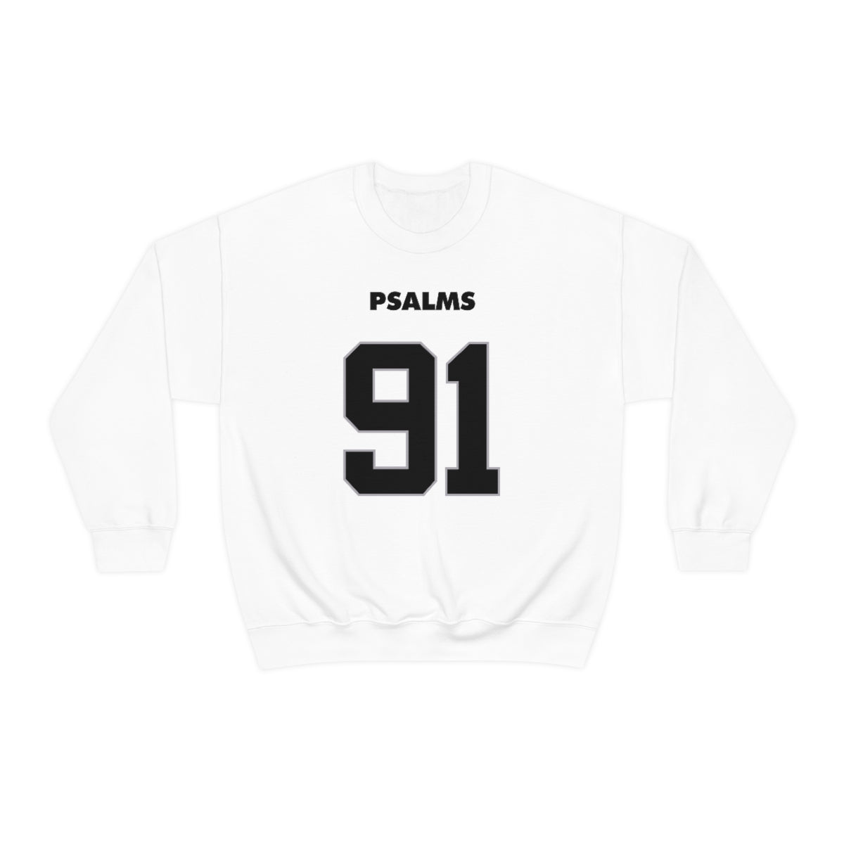 Raiders Psalms 91 Sweatshirt (White)