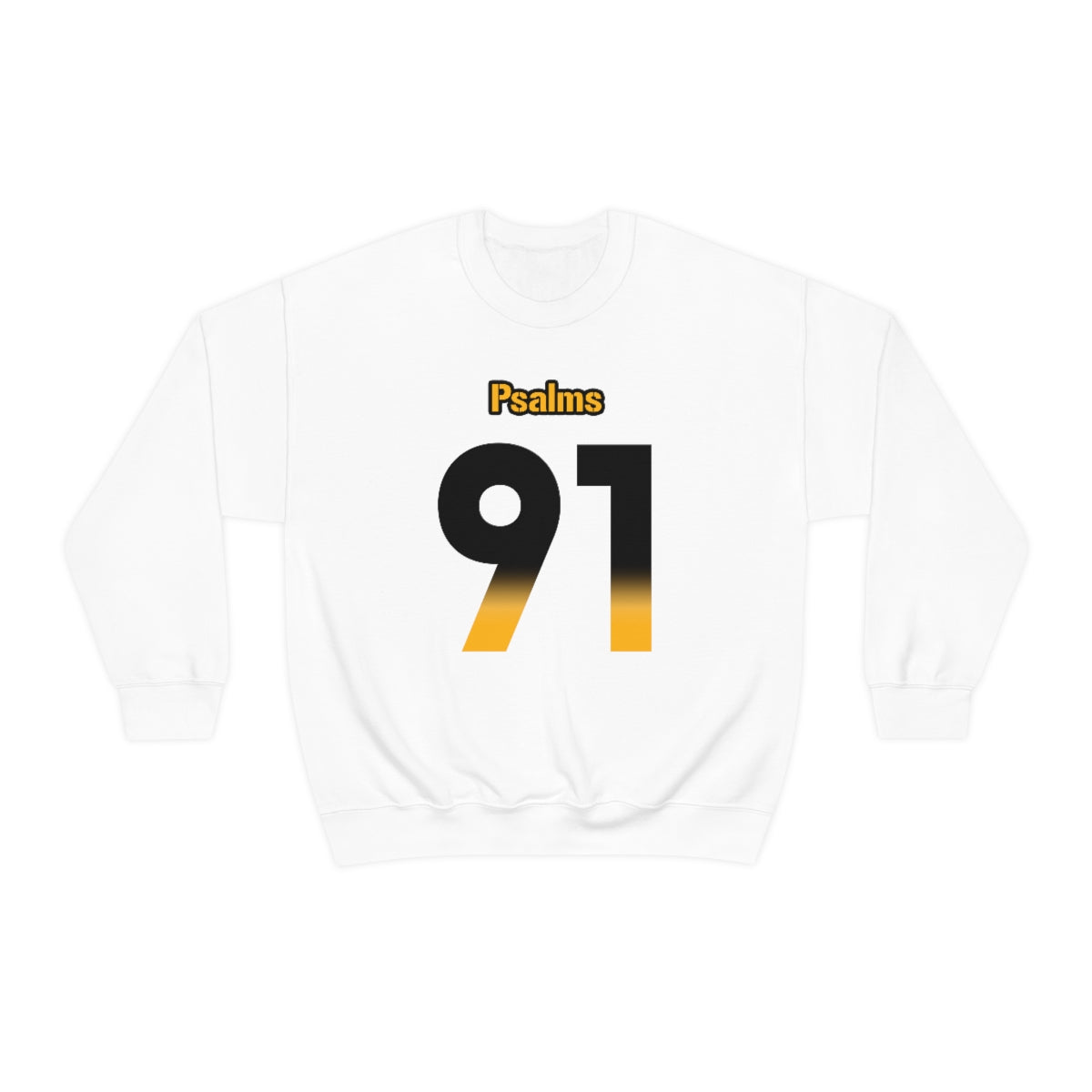 Steelers Psalms 91 Vibez Sweatshirt (White)