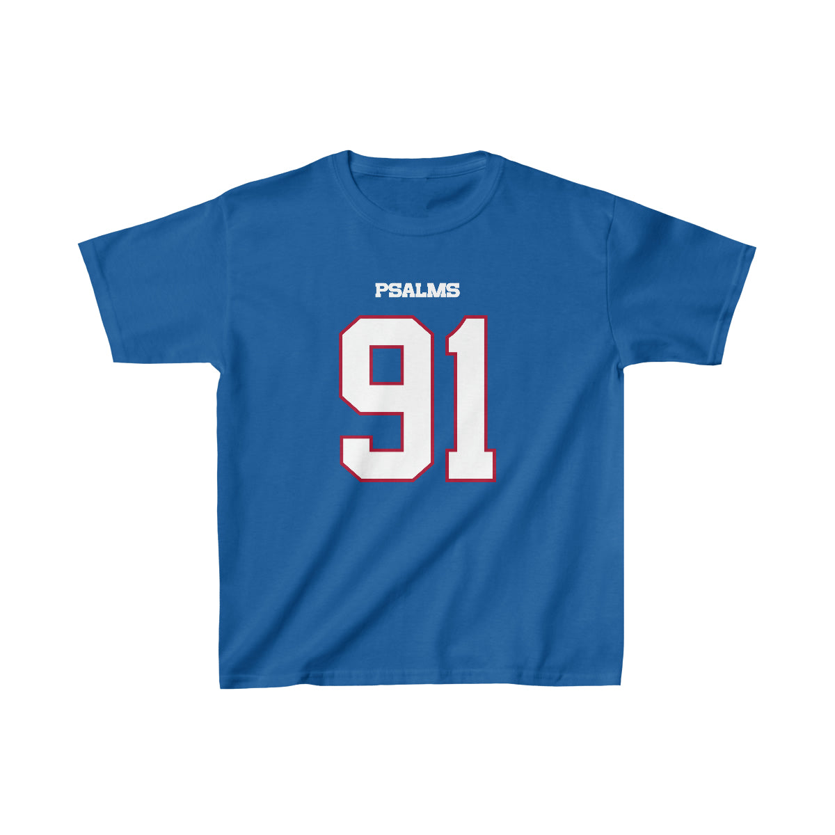 Bills Psalms 91 Tee - Boys (Royal)
