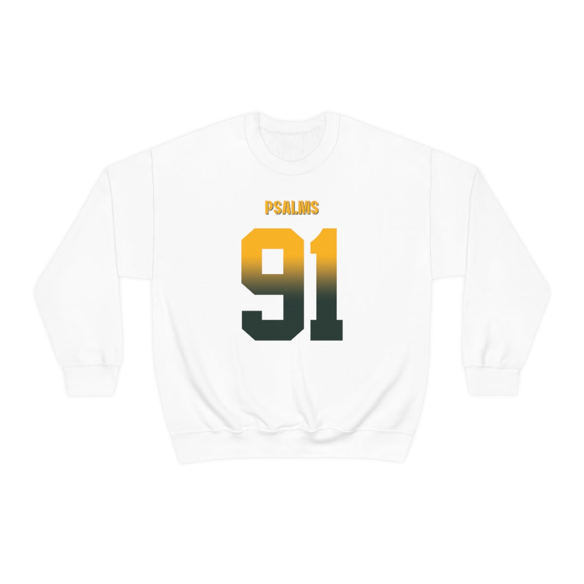 Packers Psalms 91 Vibez Sweatshirt (White)