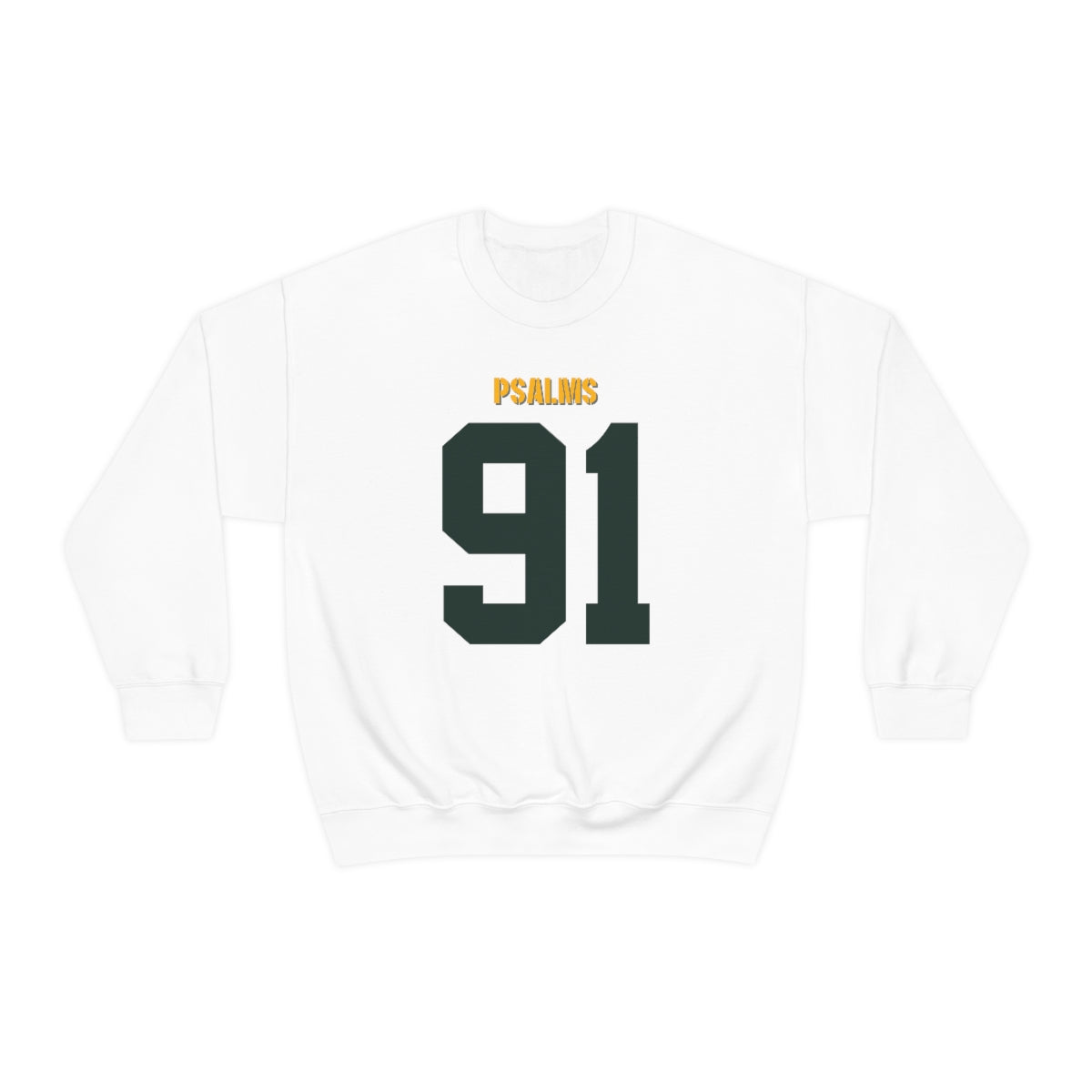 Packers Psalms 91 Sweatshirt (White)