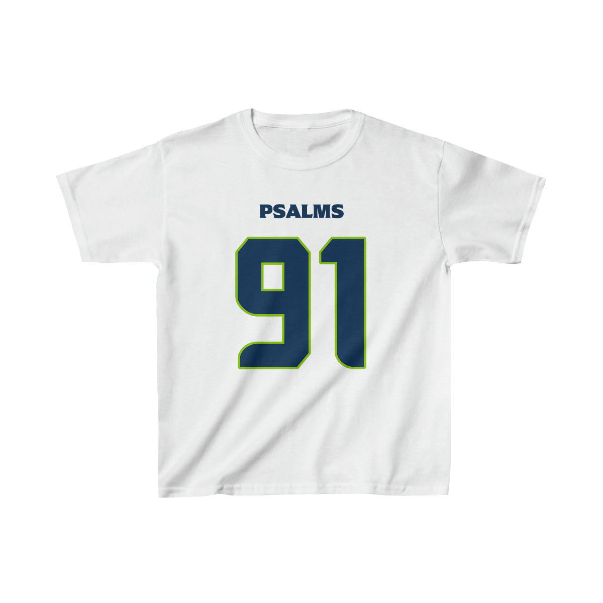 Seahawks Psalms 91 Tee - Boys (White)
