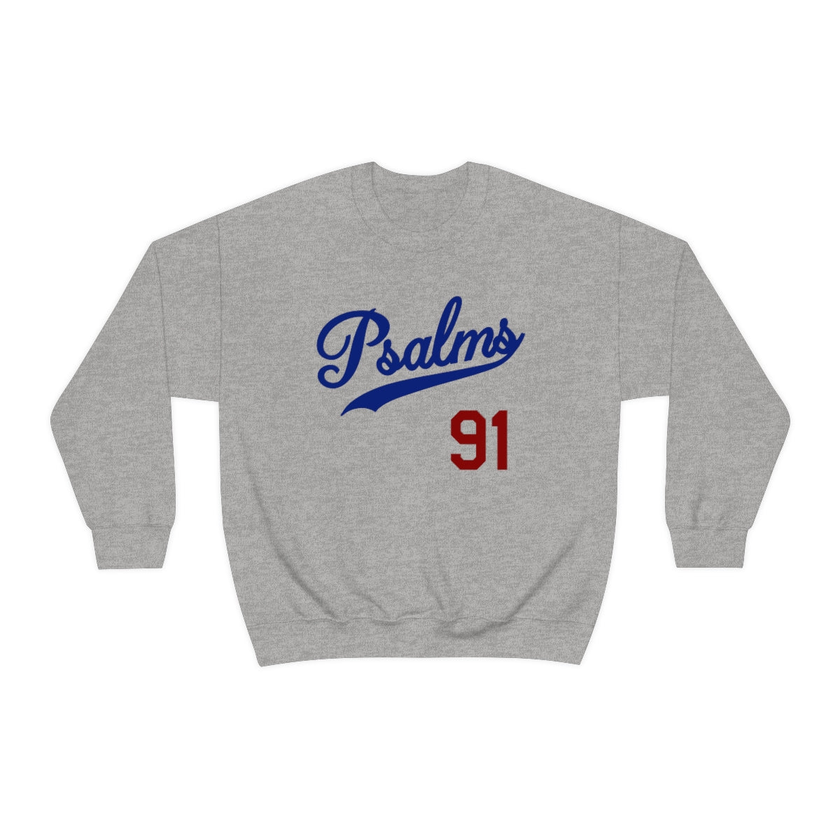 Dodgers Psalms 91 Sweatshirt (Grey)