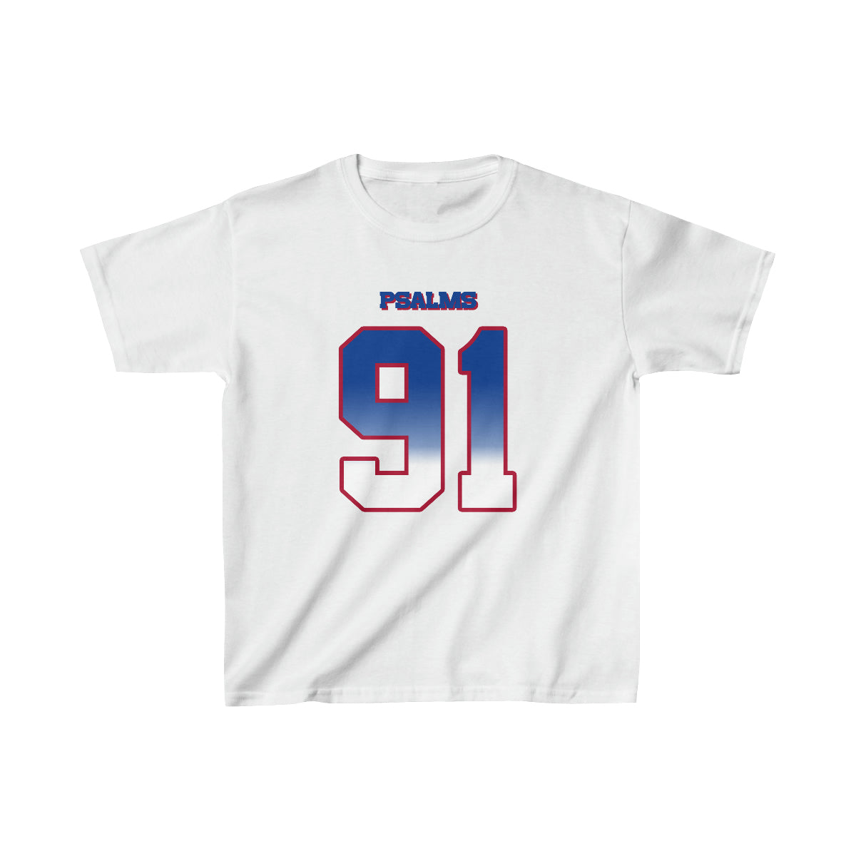 Bills Psalms 91 Buff Vibez Tee - Girls (White)