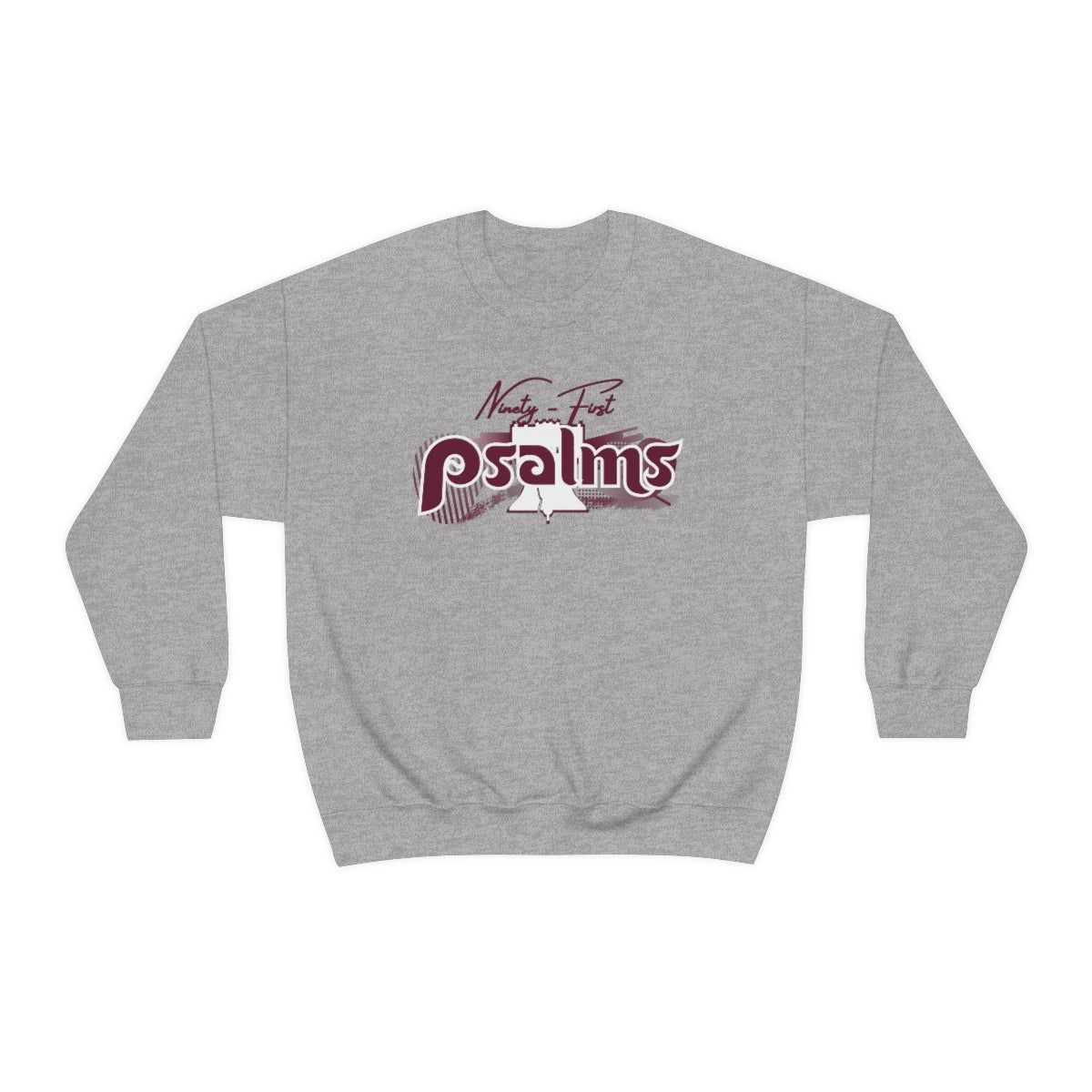 Phillies Ninety First Psalms Vibez Throwback Sweatshirt (Grey)