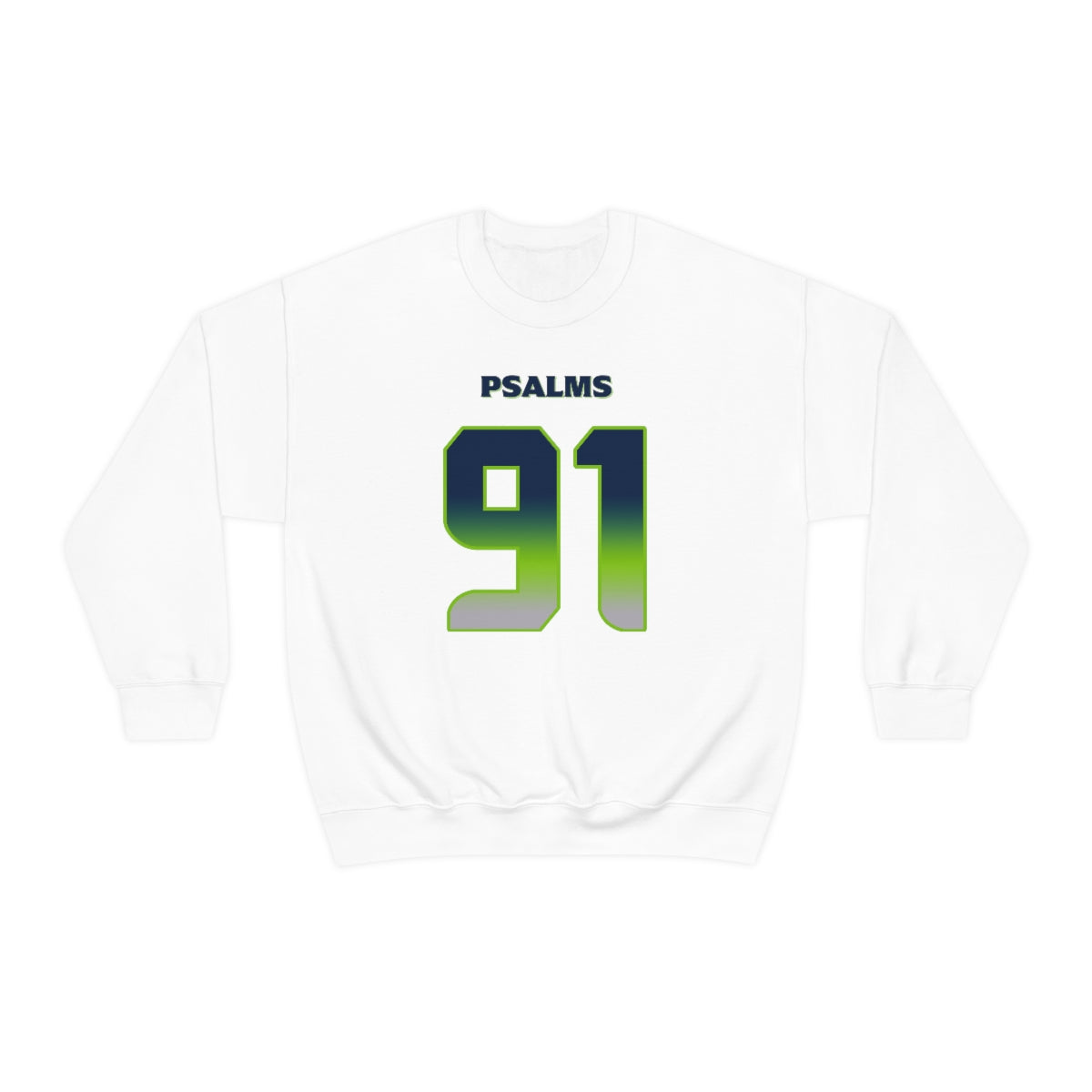 Seahawks Psalms 91 Vibez Sweatshirt (White)