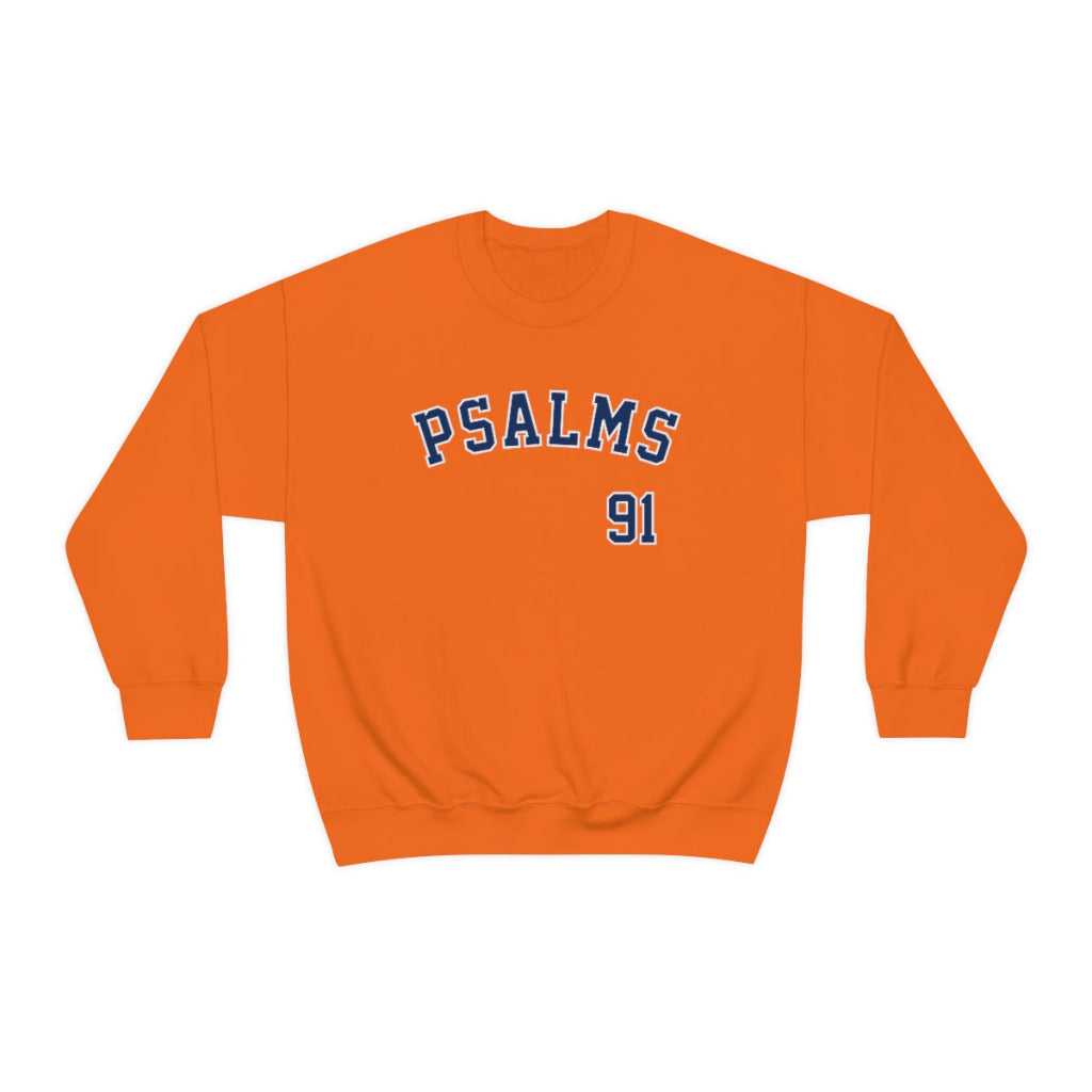 Astros Psalms 91 Sweatshirt - Ladies (Orange)
