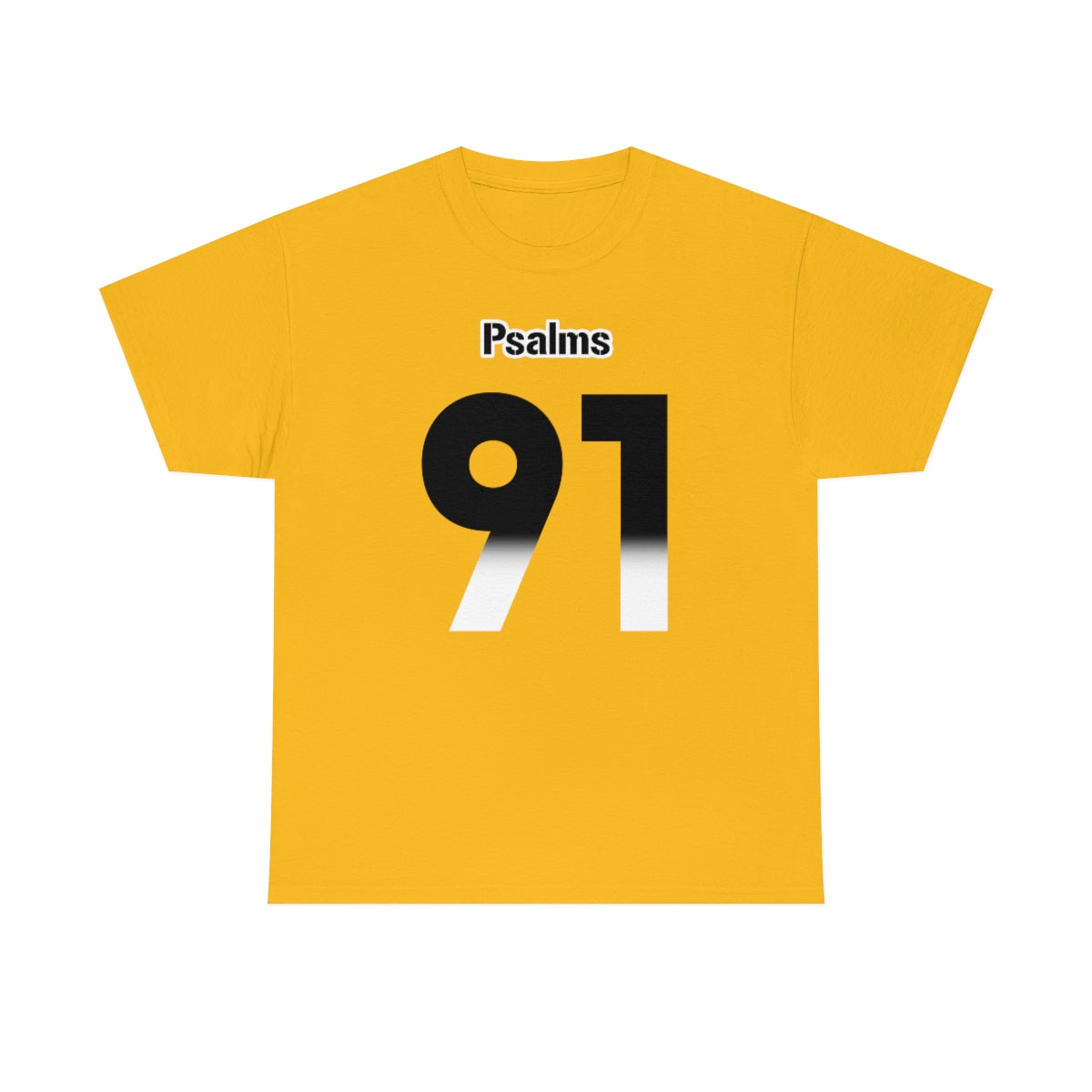 Steelers Psalms 91 Vibez Tee (Yellow)
