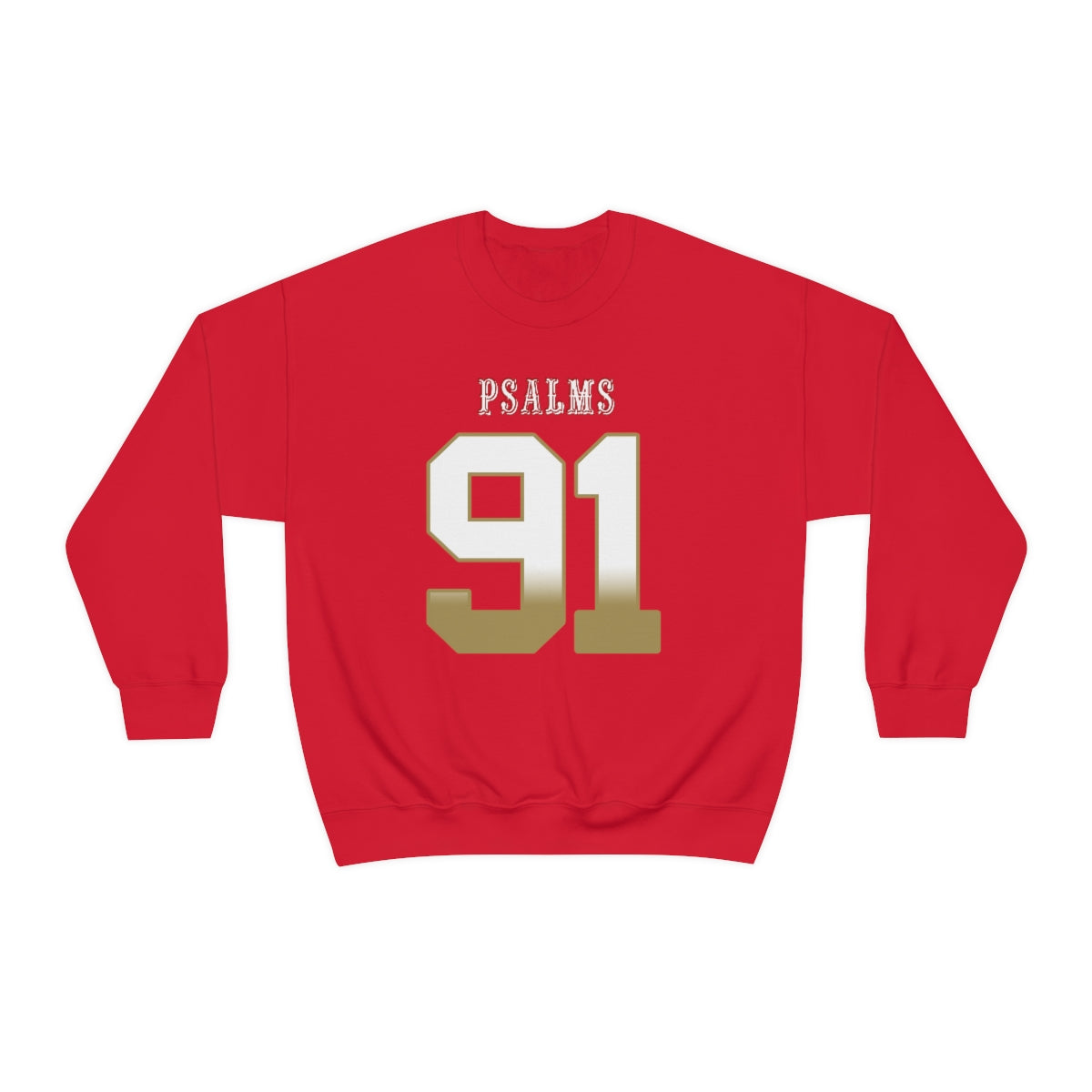 49ers Psalms 91 Vibez Sweatshirt (Red)