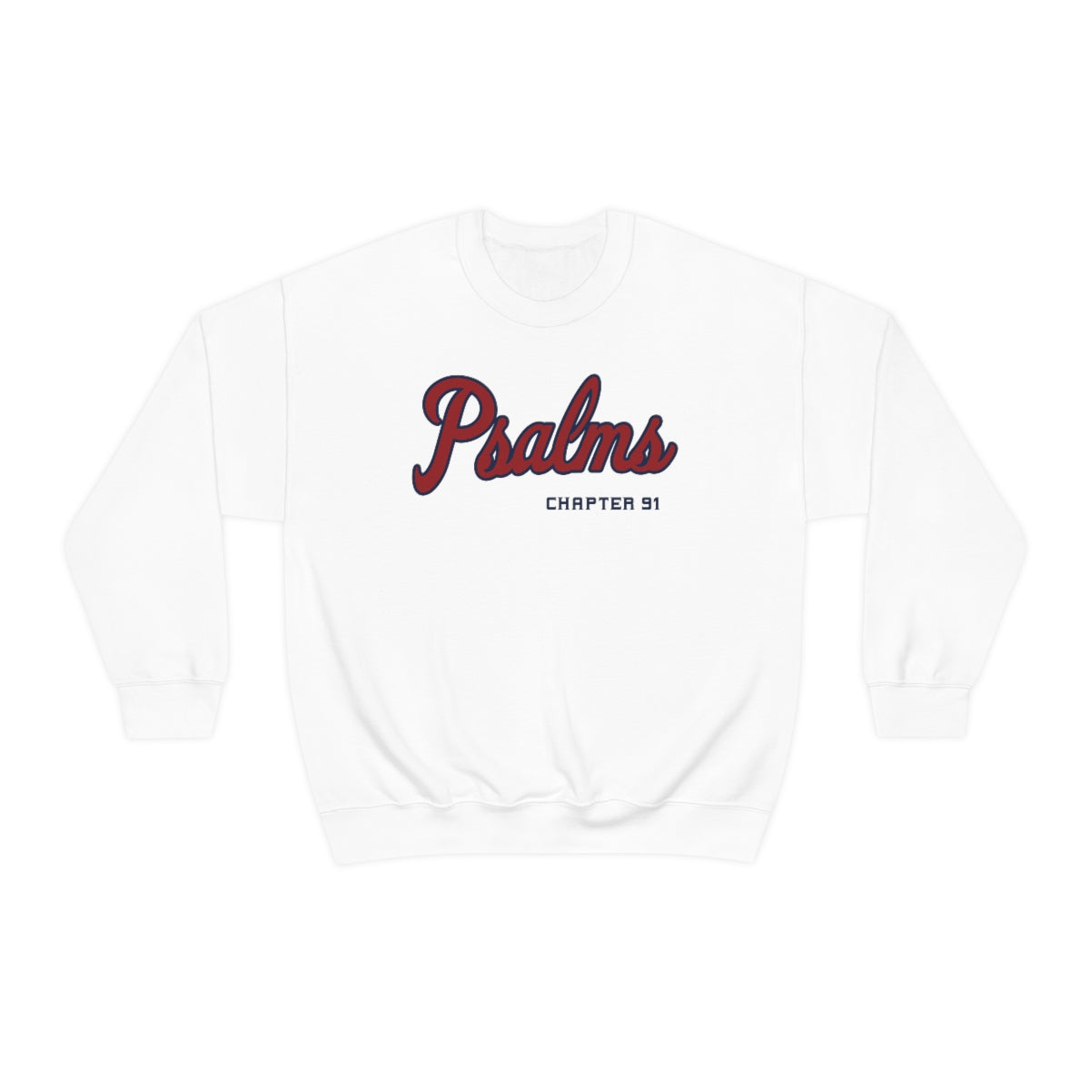 Braves Psalms Chapter 91 Sweatshirt (White)