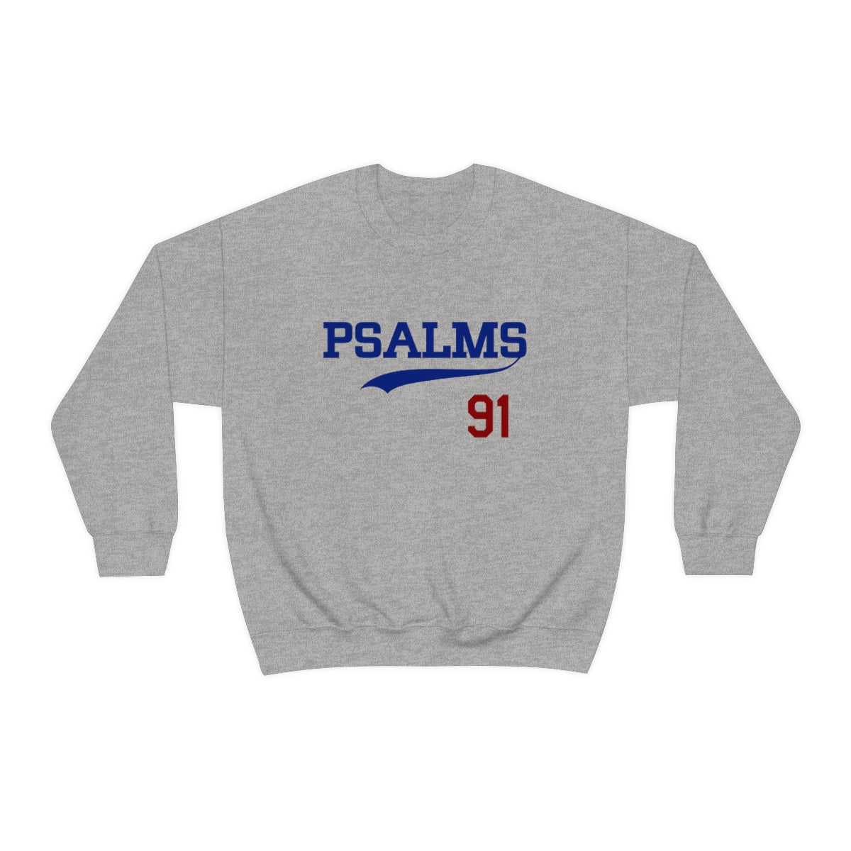Dodgers Psalms 91 LA Sweatshirt (Grey)