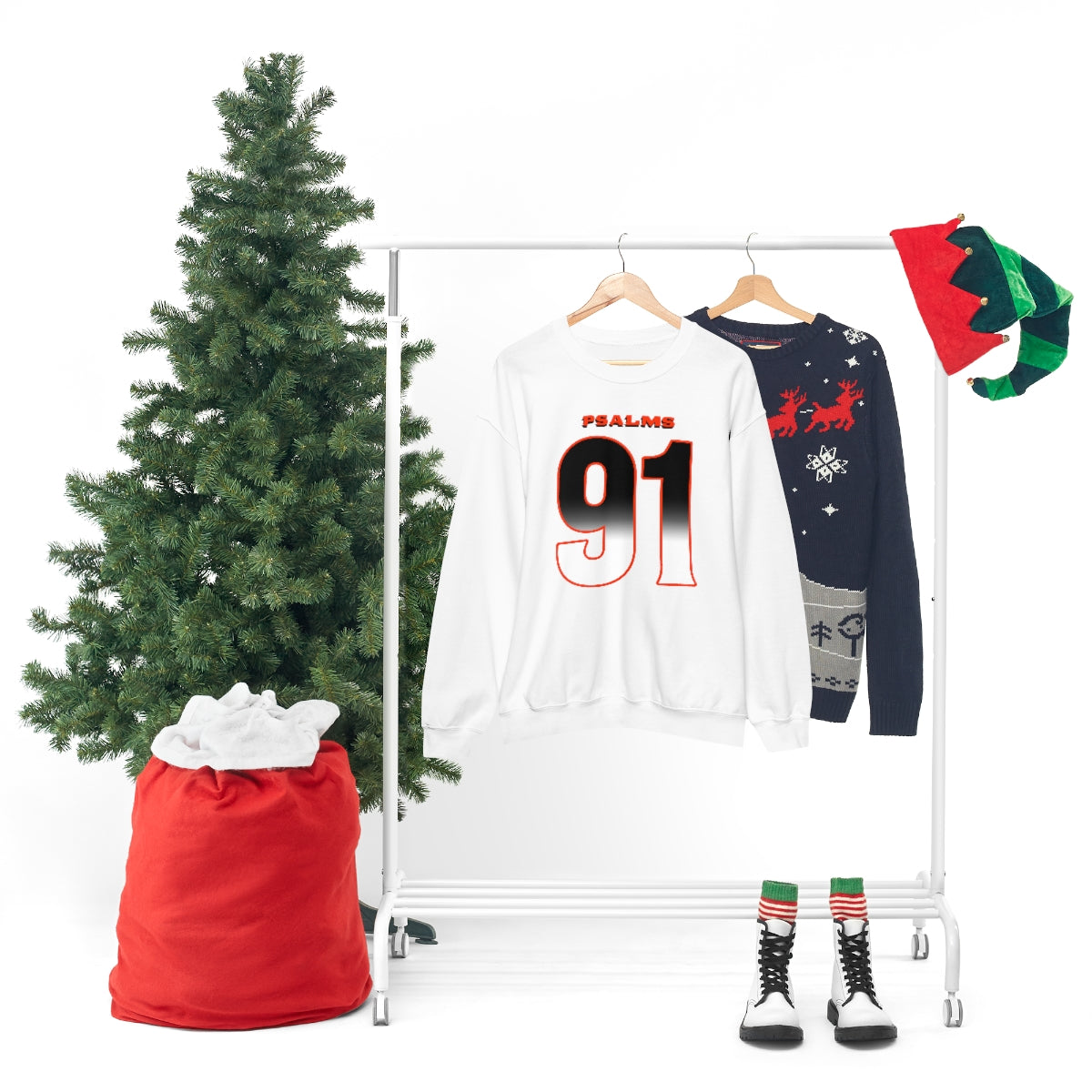 Bengals Psalms 91 Vibez Sweatshirt (White)