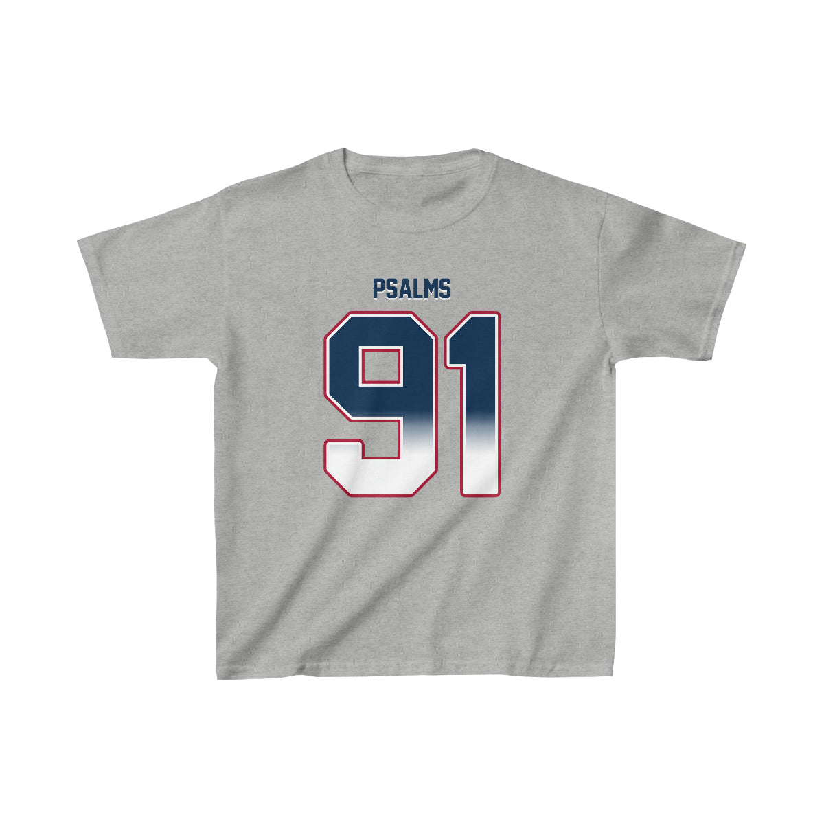 Patriots Psalms 91 Vibez Tee - Girls (Grey)