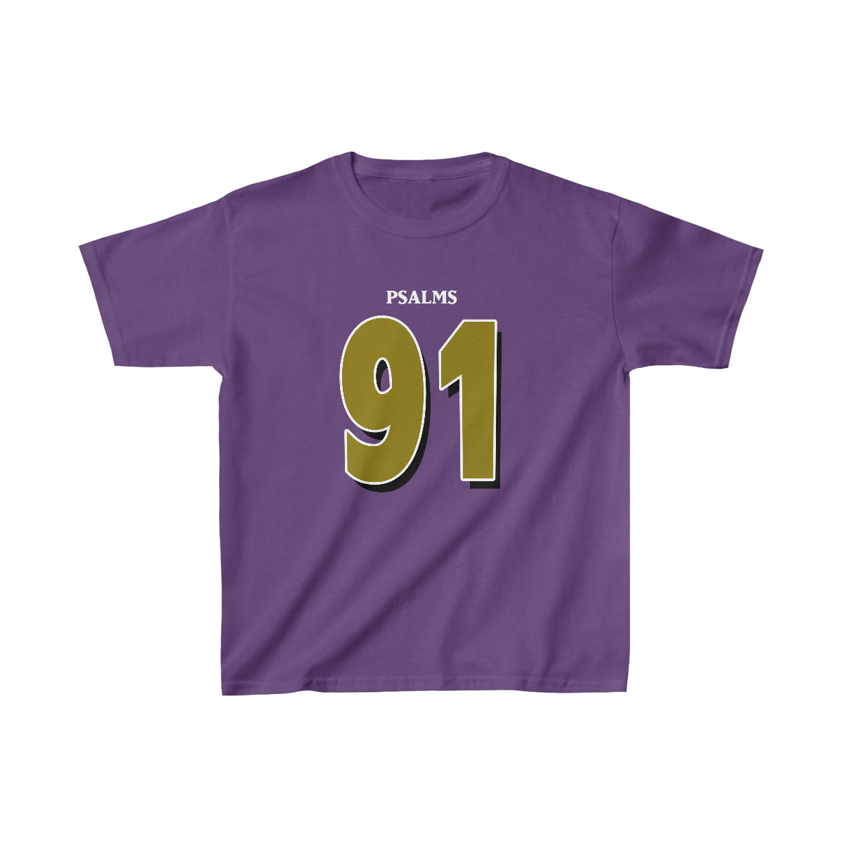 Ravens Psalms 91 Tee - Girls (Purple)