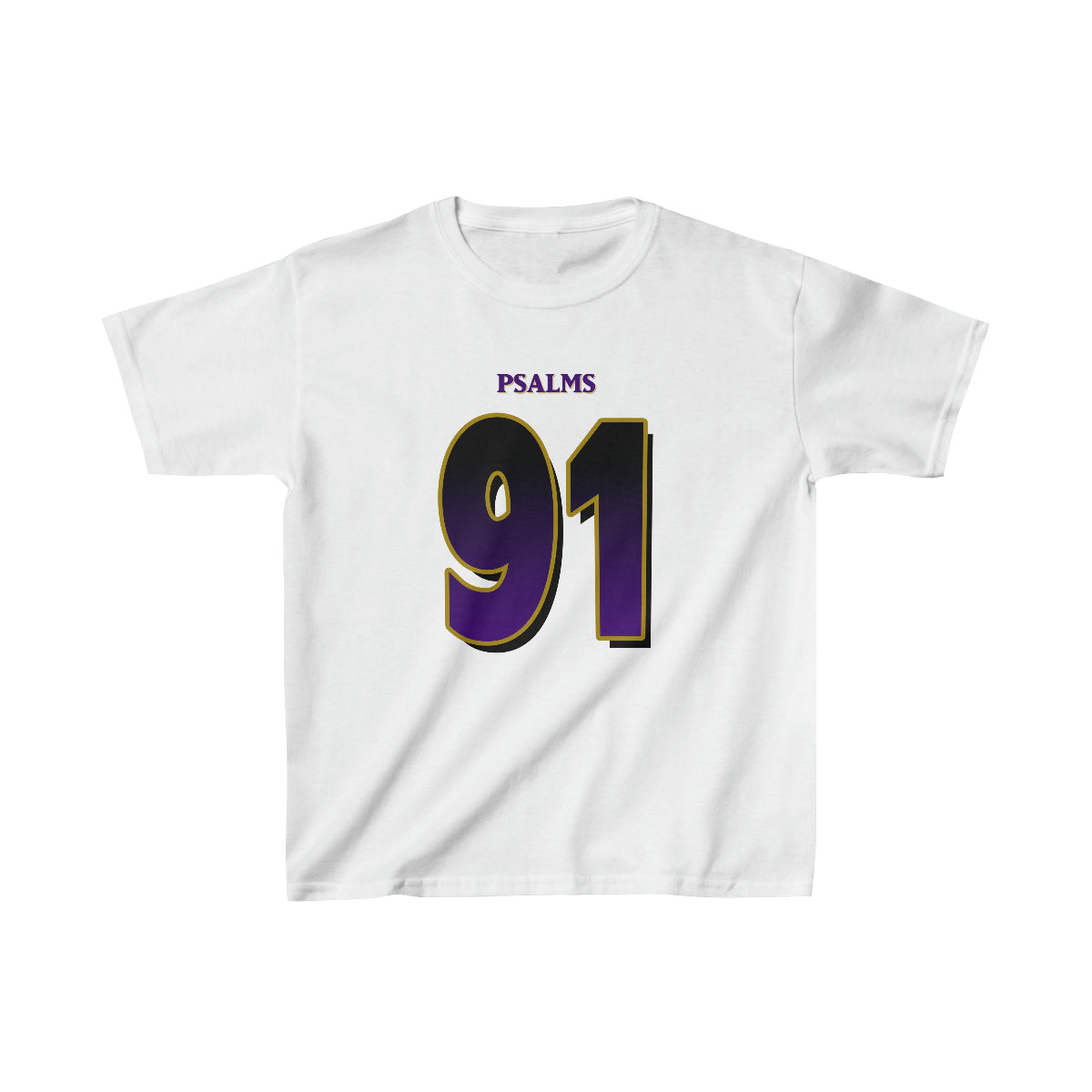Ravens Psalms 91 Vibez Tee - Girls (White)