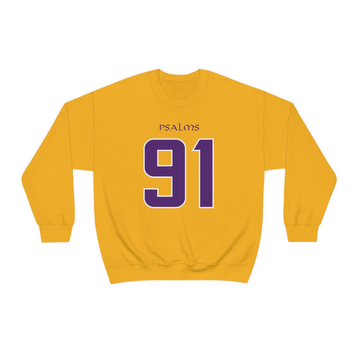 Vikings Psalms 91 Sweatshirt (Yellow)