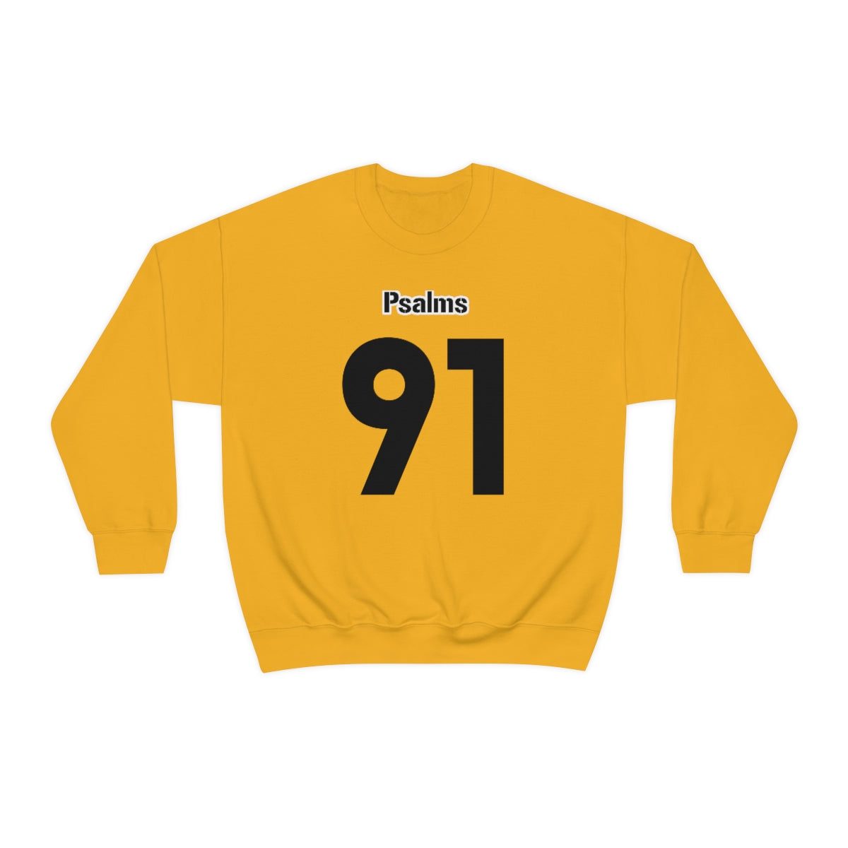 Steelers Psalms 91 Sweatshirt (Yellow)