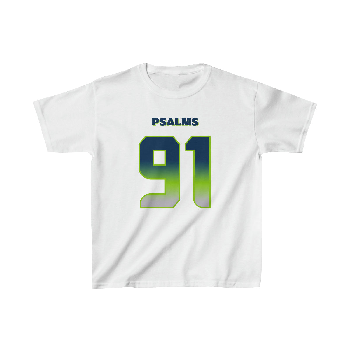 Seahawks Psalms 91 Vibez Tee - Girls (White)