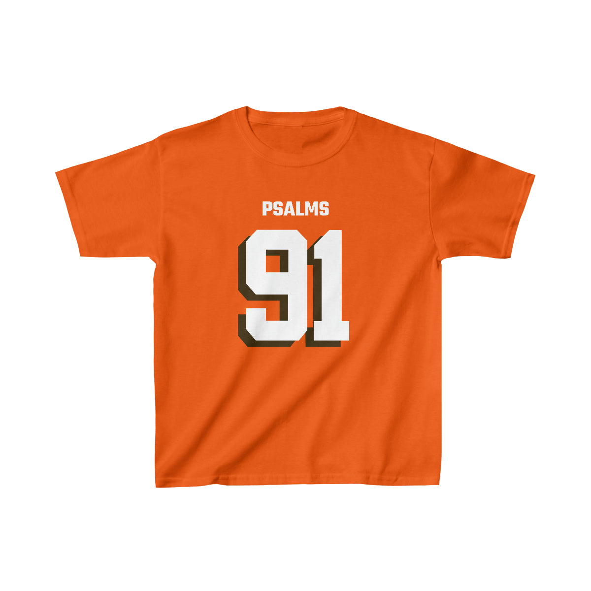 Browns Psalms 91 Tee - Boys (Orange)