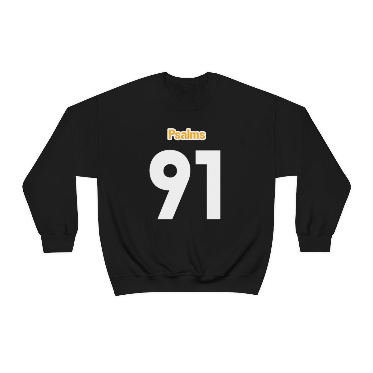 Steelers Psalms 91 Sweatshirt (Black)