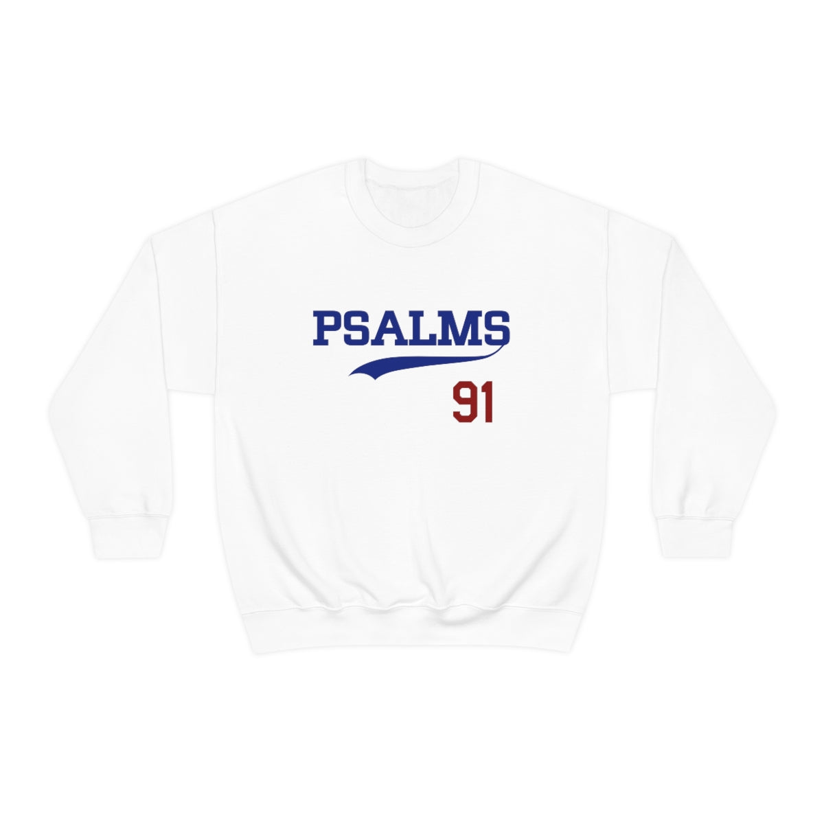 Dodgers Psalms 91 LA Sweatshirt (White)