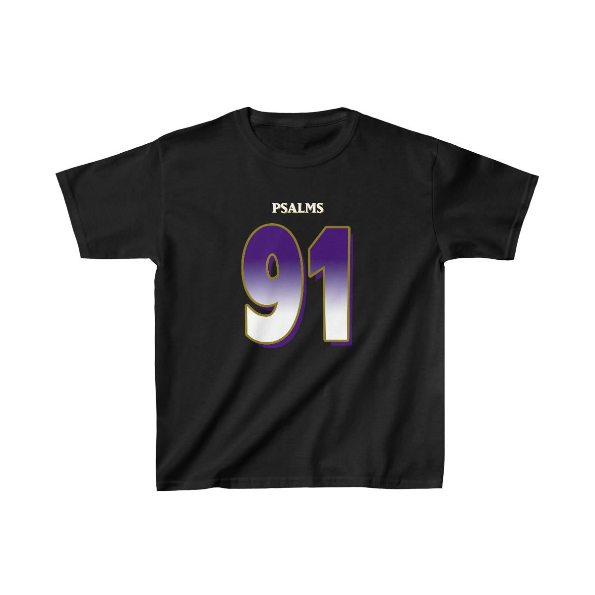Ravens Psalms 91 Vibez Tee - Girls (Black)