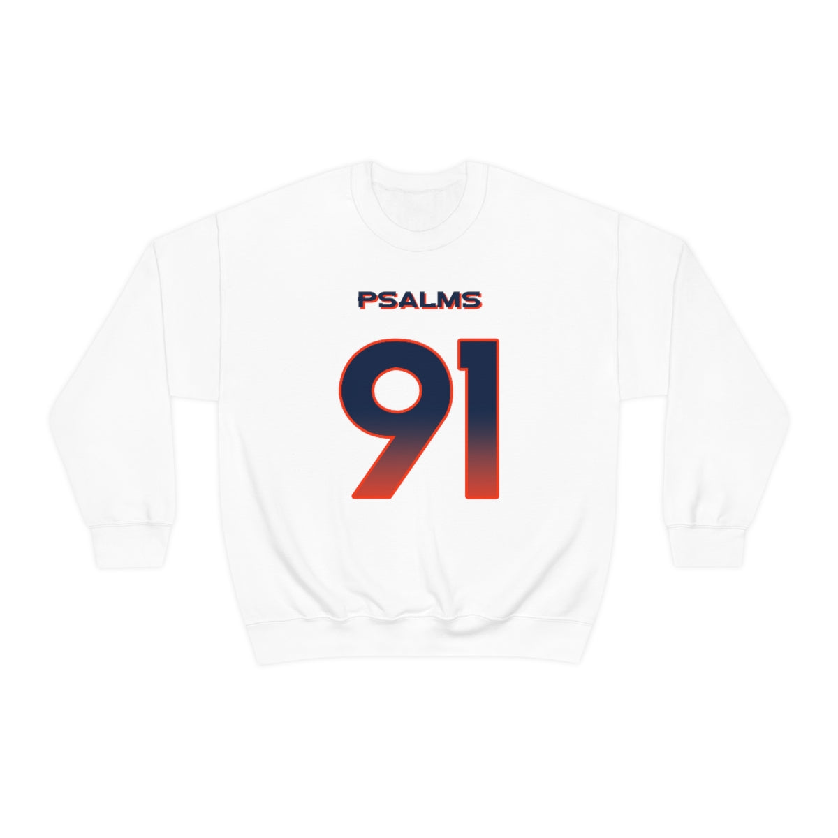 Broncos Psalms 91 Vibez Sweatshirt (White)