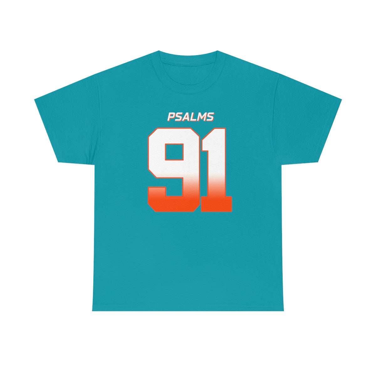 Dolphins Psalms 91 Vibez Tee (Teal)