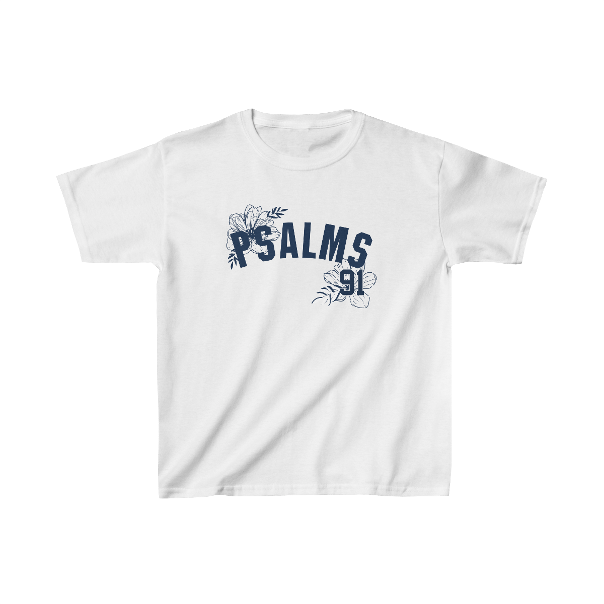 Yankees Psalms 91 Vibez Tee - Girls (White)