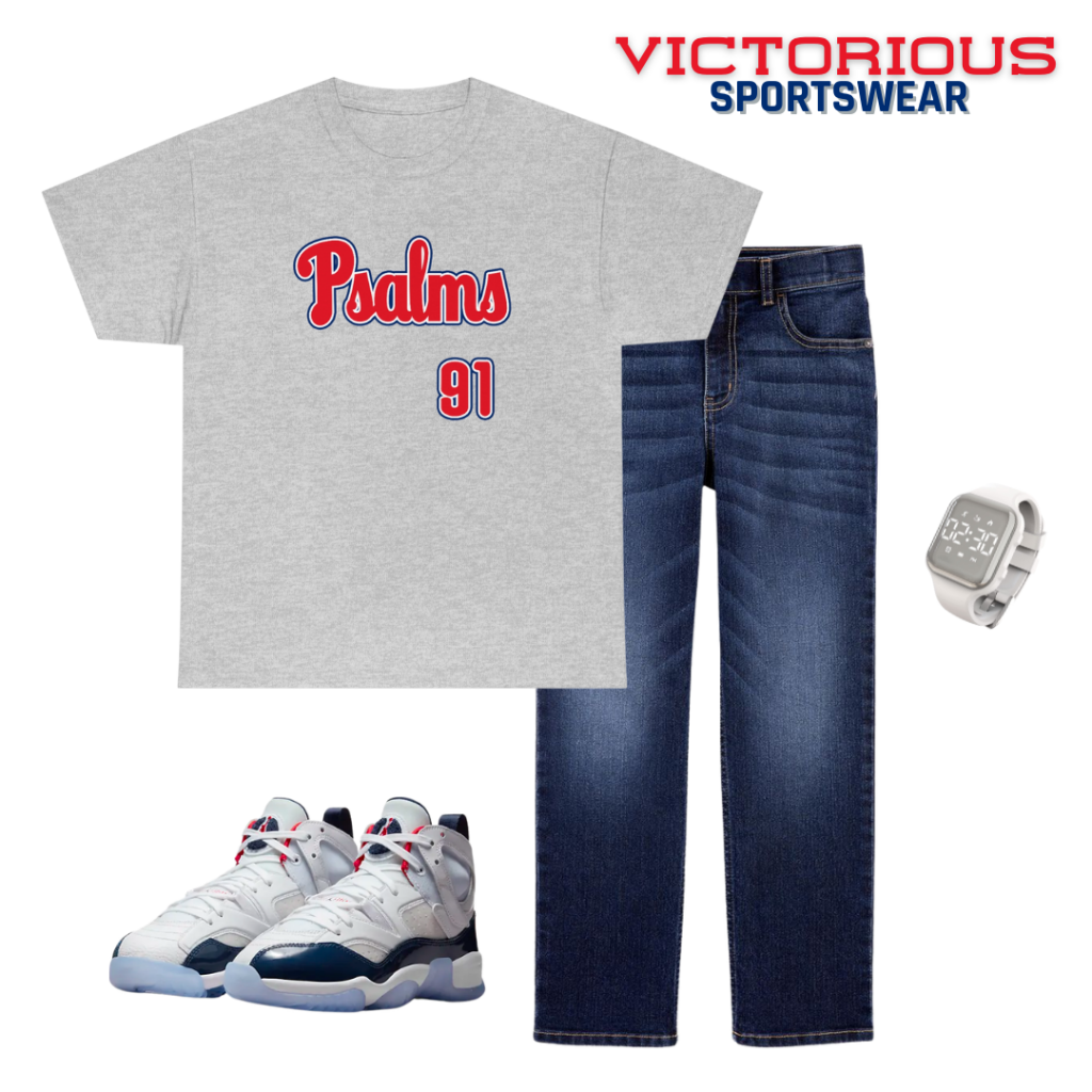 Phillies Psalms 91 Tee- Boys (Grey)