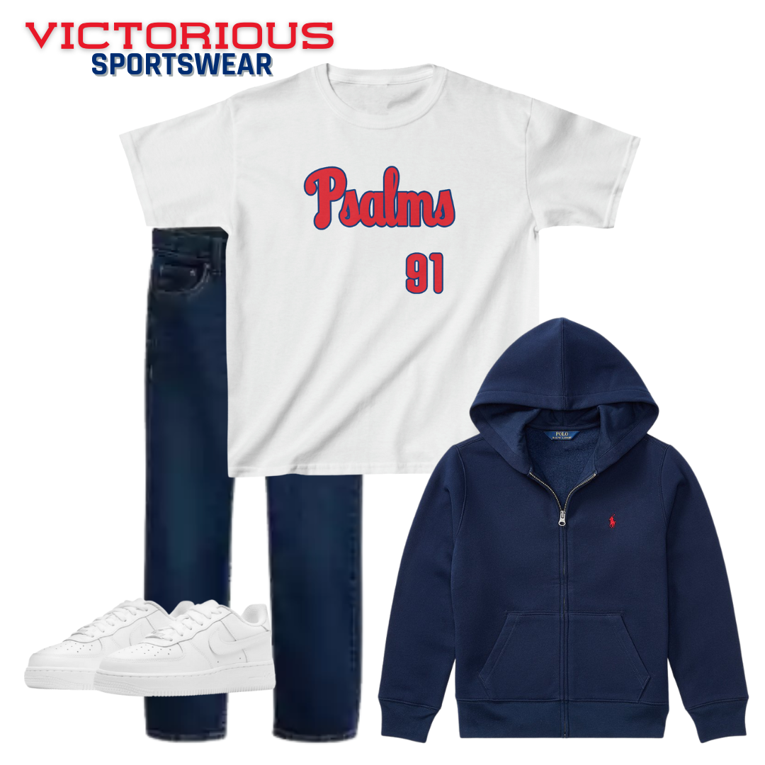 Phillies Psalms 91 Tee - Boys (White)