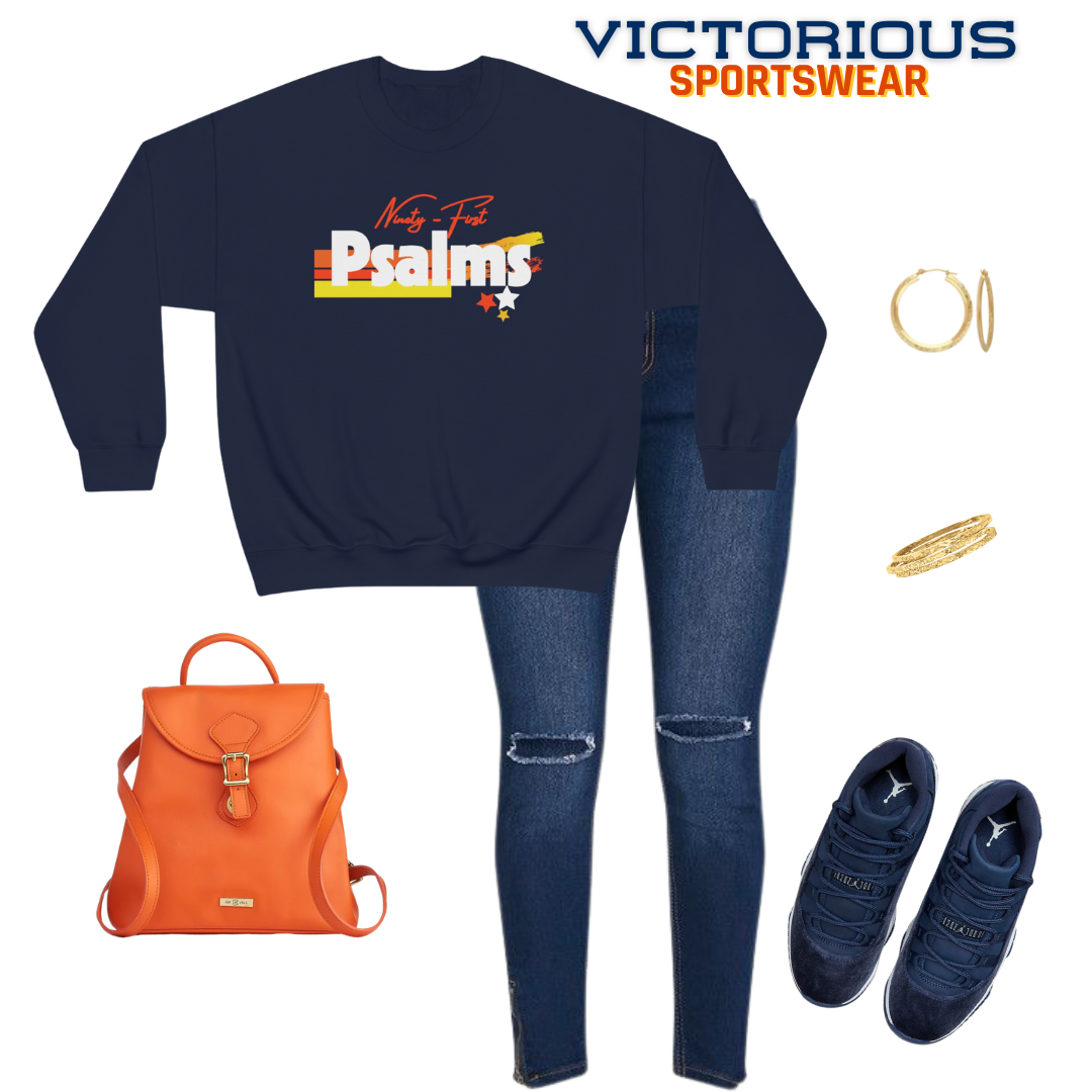 Astros Ninety First Psalms Vibez - Sweatshirt (Navy)