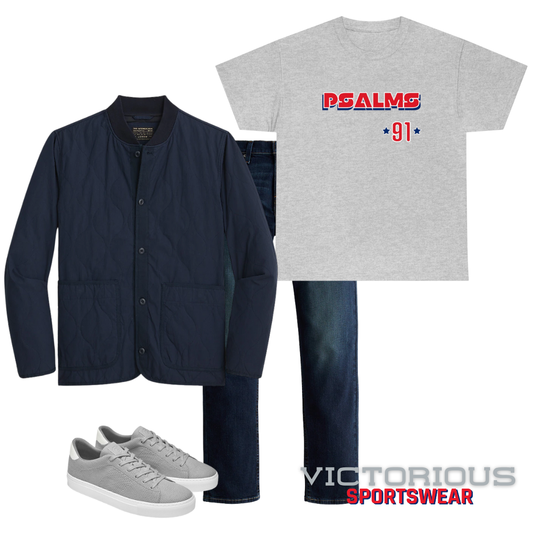 Phillies Psalms 91 Philly Tee (Grey)