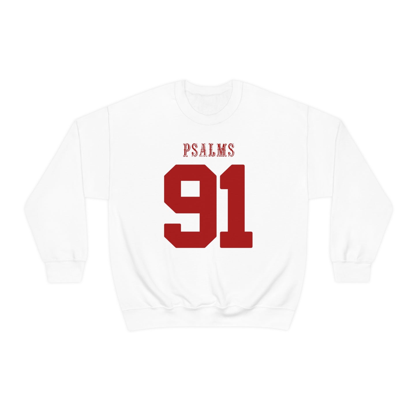 49ers Psalms 91 Sweatshirt (White)