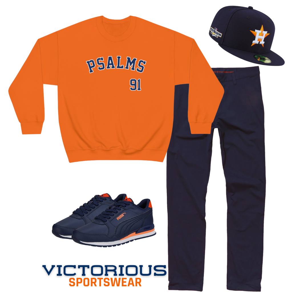 Astros Psalms 91 Sweatshirt - Men's (Orange)
