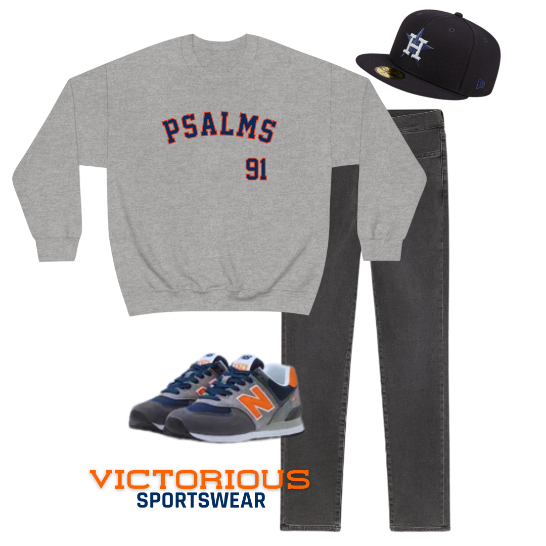 Astros Psalms 91 Sweatshirt - Men's (Grey)