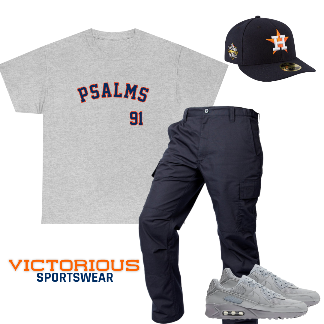 Astros Psalms 91 Tee - Men's (Grey)