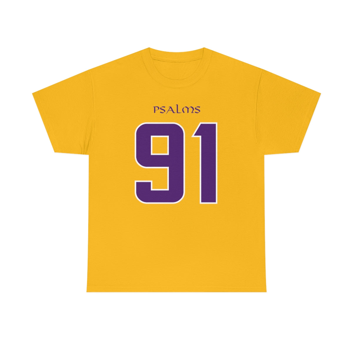 Vikings Psalms 91 Tee (Yellow)
