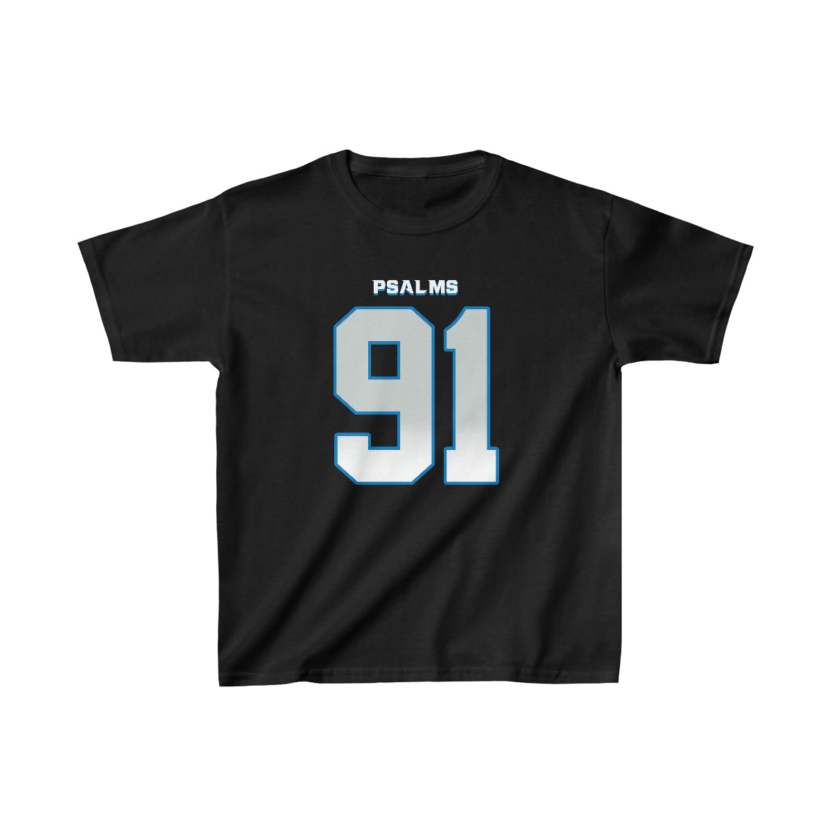 Panthers Psalms 91 Vibez Tee - Girls (Black)