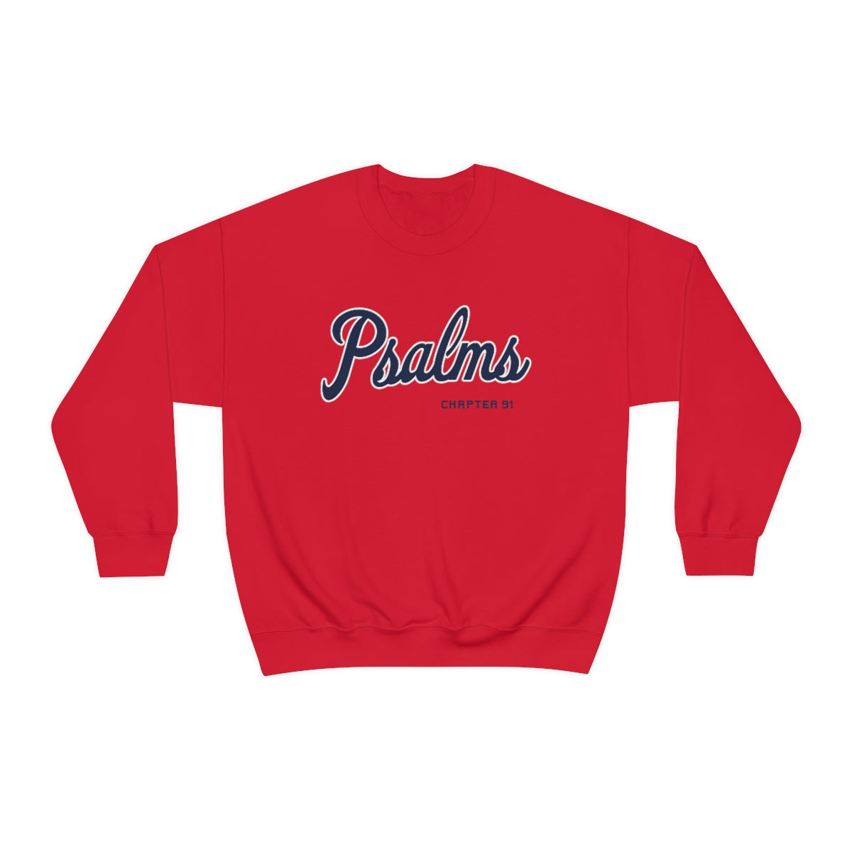 Braves Psalms Chapter 91 Sweatshirt (Red)