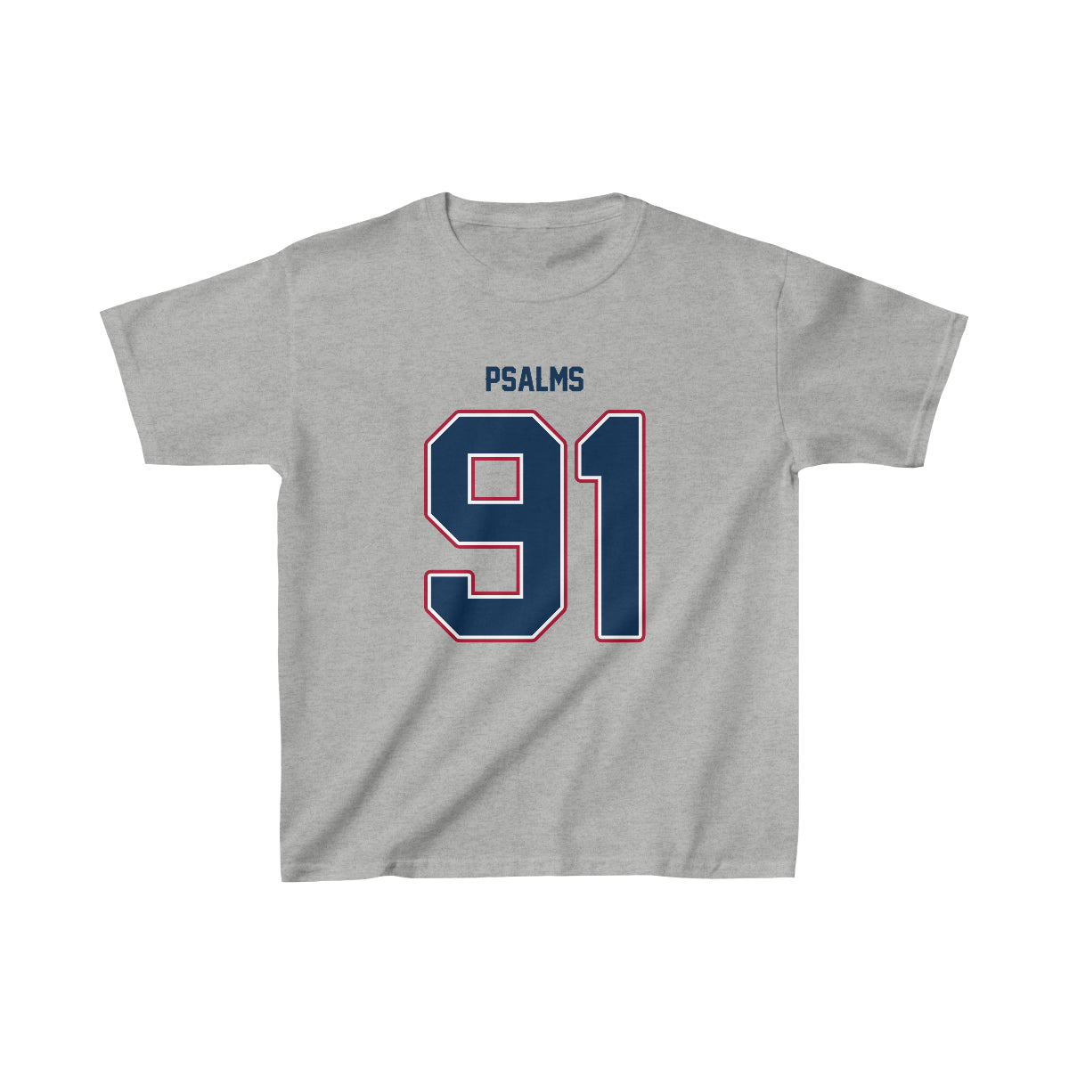 Patriots Psalms 91 Tee - Boys (Grey)