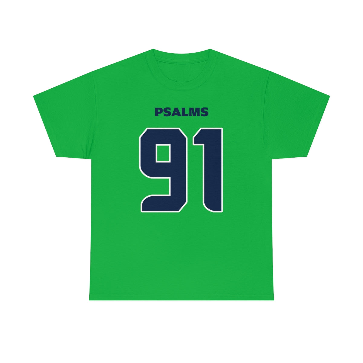 Seahawks Psalms 91 Throwback Tee (Green)
