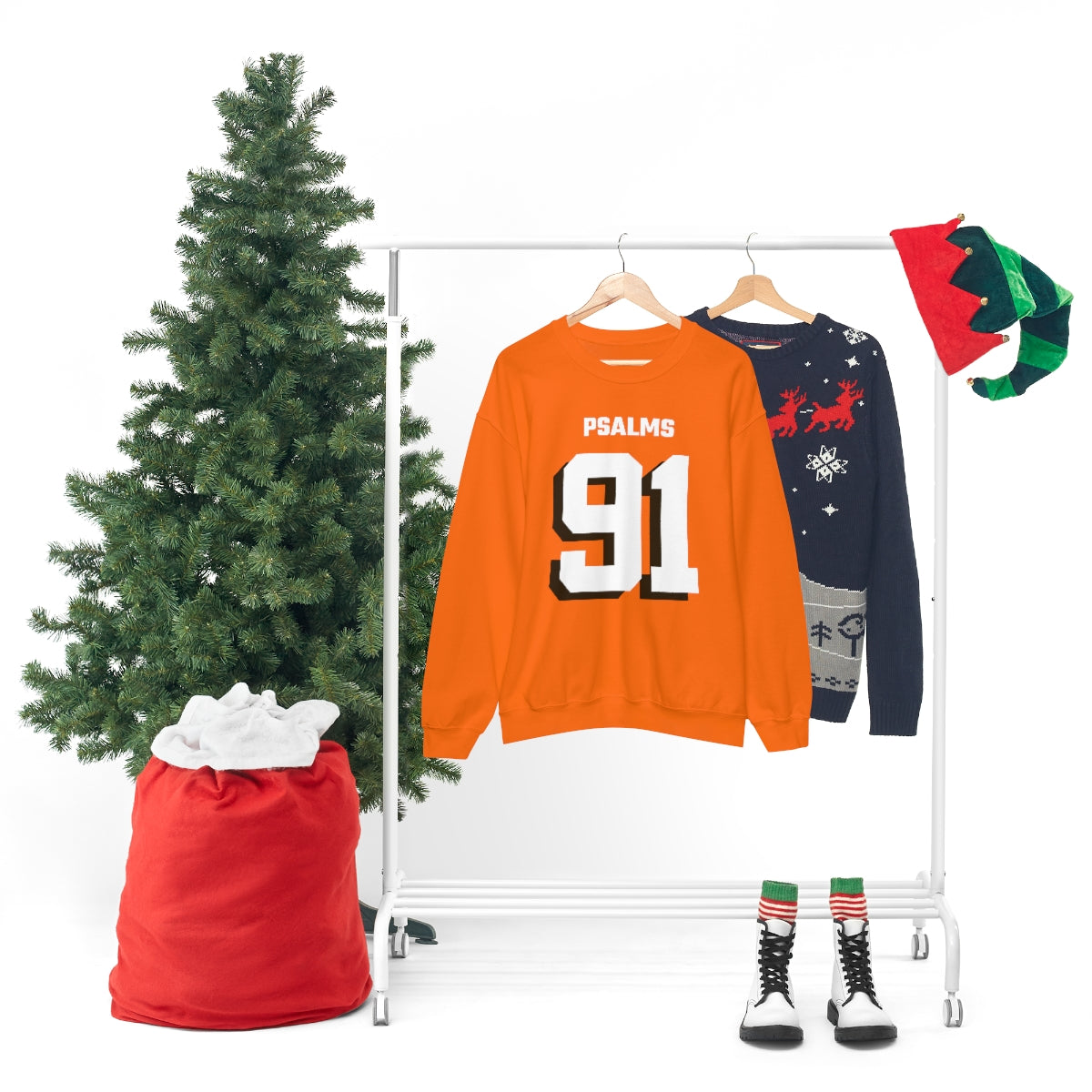 Browns Psalms 91 Sweatshirt (Orange)